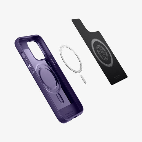 ACS04844 - iPhone 14 Pro Max Case Mag Armor (MagFit) in matte black showing the back